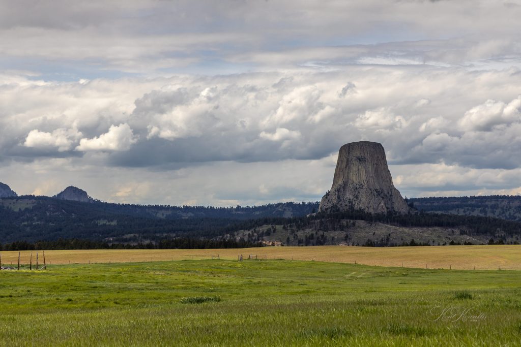 Devils Tower on Stormy Day